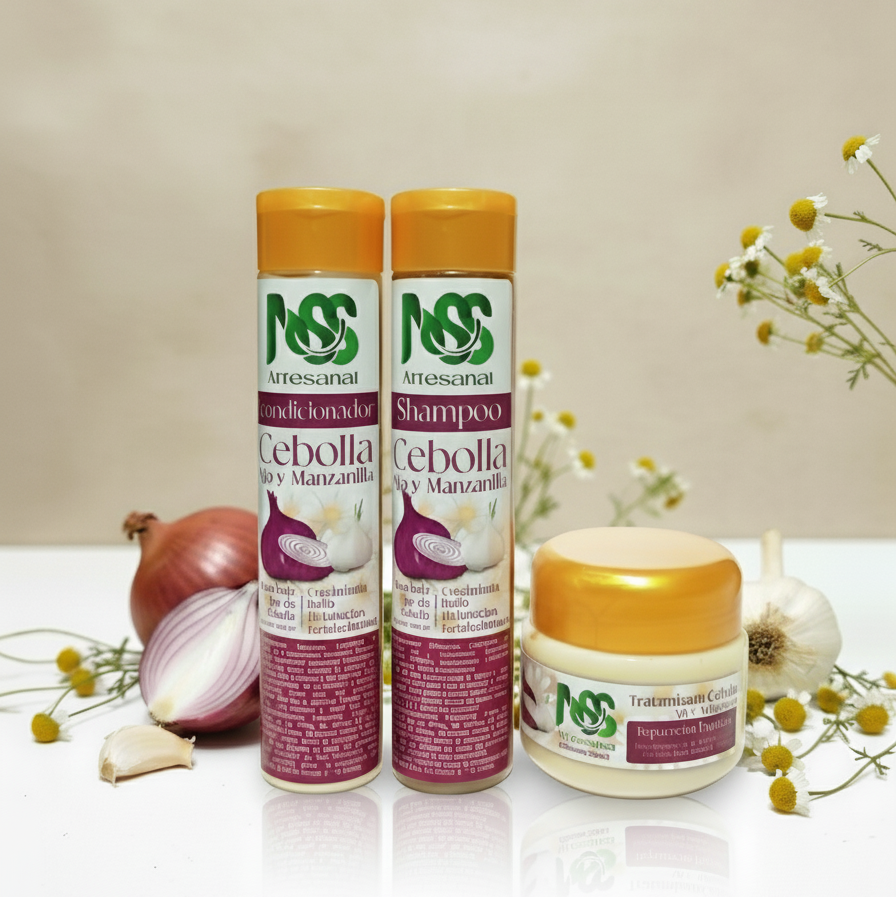 LINEA CAPILAR CEBOLLA AJO Y MANZANILLA